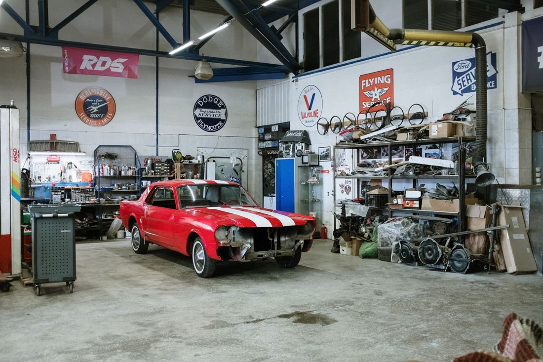 Inside the Gimber Motors workshop